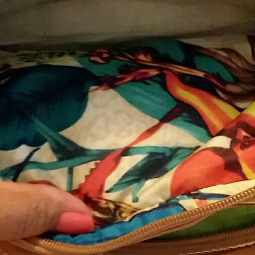 Beautiful Sharif two pocket snake leather handbag. - Picture 3 of 4